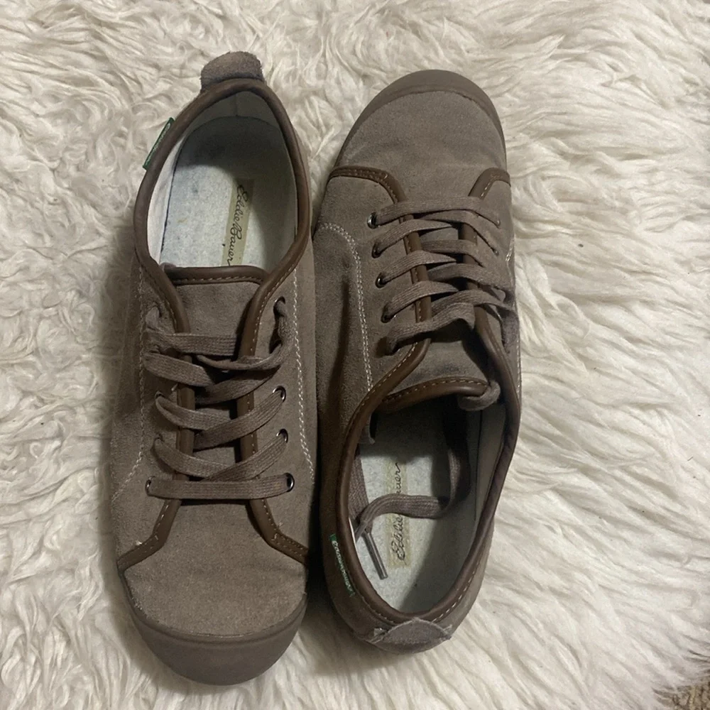 Eddie Bauer Women's Henderson Pine Suede Leather Walking Casual Shoes Size 7.5 M